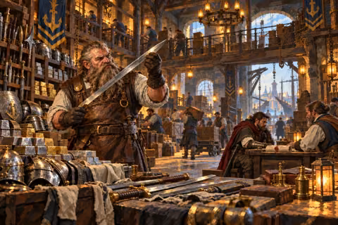 Ship Ironsail metals and weapons warehouse