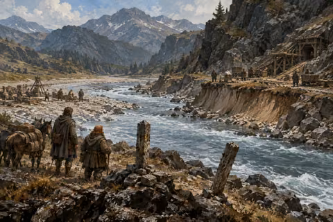 The changed river and disputed mithril country