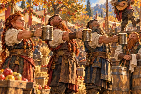 Dwarven Mughold competition at Harvestfest