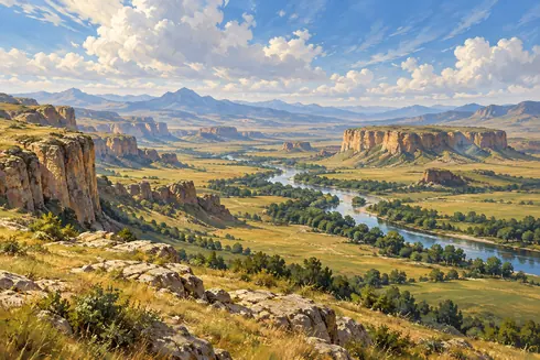 Eastern Lyasa’s grassy plains, plateau formations and wooded river country.